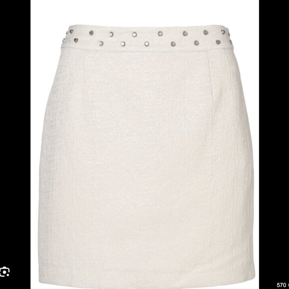 Vero Moda Jacquard Mini Skirt With Studs - Picture 1 of 6